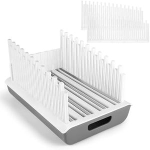YONGAIJIA Bread Slicer Guide for Homemade Bread with 304 Stainless Steel Sheet and Storage Tray、3-Slice Thickness，Adjustable Width Making Tools for Cake、Bagels、toast.