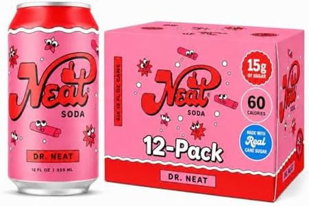 Neat Soda, Dr. Neat Cherry Spice – Low Sugar Healthy Soda Pop with Natural Flavors, 15g Cane Sugar, 60 Calories, Bold Original Flavor – 12oz Cans (12 Pack)