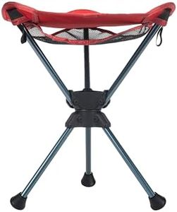 GRAND TRUNK Compass 360° Swivel Stool – Clay Red | Lightweight, Foldable & Waterproof with Carry Bag | Portable Camping Seat for Hunting, Fishing & Outdoor Sports
