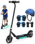 iScooter iK3 Kids Electric Scooter, 6 Inch Electric Scooter for Kids 6-12, 16KM/H Max Speed & 9KM Max Range, 3 Speed Levels, 2-3H Charging Time, Dual Braking Modes, 70KG Max Load, Gifts for Boys Girls