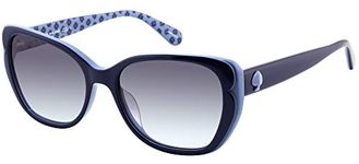 kate spade new york Women's Augusta/G/S Sunglasses, Blue, 54-17-140