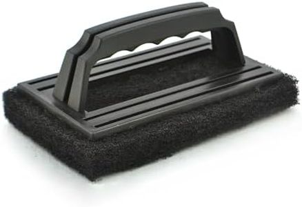 BBQ Buddy Flat Top Grill Cleaner - Large Grip Handle BBQ Cleaner - Heavy Duty Grill Scrubber for Outdoor Grill and Barbecue - Griddle Cleaning Kit - Scratch-Free Nylon Construction