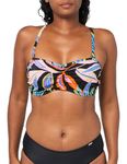 Freya Women's Desert Disco Underwire Bandeau Bikini Top, Multi, 36F