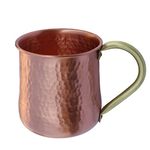 De Kulture Handcrafted Pure Copper Mug Moscow Mule with Handle, Ideal Drinkware with Ayurveda & Yoga Benefits Best Kitchen & Dining Table Decoration, 3.0x4.0 (DH) Inches