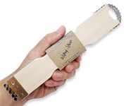 WitnyStore Coconut Grater - Vintage Kitchen Tool - Thai Traditional Style Multipurpose Easy to Use Portable Wooden Hand Held Scraper and Shredder for Fresh or Baby Coconut Meat - 7 x 1.5 x 0.5 inches