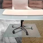 Cleartex UnoMat, Anti-Slip Chair Mat, for Polished Hard Floors/Carpet Tiles, Rectangular, 48" x 60" (FR1215020ERA)