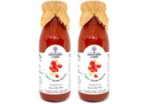 Orchard Lane Organic Tomato Ketchup - Set of 2- Low-sugar | No Preservatives or Chemicals - 340 gm each | Low calorie Ketchup