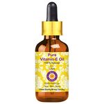 Deve Herbes Vitamin E Oil with Glass Dropper for Healthy Skin, Hair & Nails | Pure | Non-Sticky | Non-greasy | Lightweight | All Skin Types | Men and Women 30ml