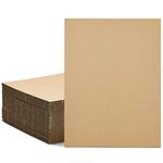 50-Pack of Corrugated Cardboard Sheets 9x12, Flat Card Boards, Packaging Inserts for Shipping, Mailing, Arts and Crafts, DIY Projects, Packing Mailers, 2mm Thick