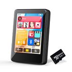 64GB MP3 Player with Bluetooth, Music Player with Built-in HD Speaker, MP3 Player for Kids, FM Radio, Voice Recorder, HiFi Sound, E-Book Function, Earphones Included