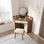 Generic Modern Dressing table (Engineered wood,Matte finish,Brown )