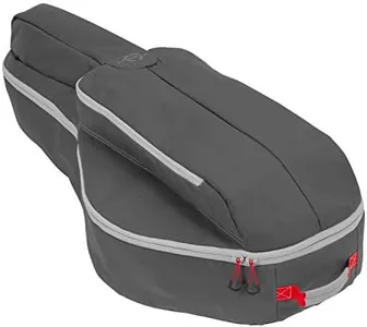 Allen Company Titan Krait Crossbow Case - Soft-Shell Design - Fits Scoped Narrow Limb Crossbows - Oversized Pockets for Bolts, Quivers, and More - Gray/Red - 37" x 19.5"