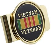 Vietnam Veteran Logo Money Clip Military Money Clips With Free Velvet Gift Pouch