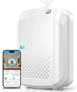 Waterless Essential Oil Diffuser 3000 Sq.Ft Coverage for Large Home Hotel Office, 400ml Cold Air Scent Machine for Aromathrapy, Bluetooth App Control, Quiet No-Noise Aroma Diffuser Wall Amount