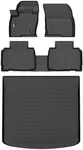 Binmotor-Floor Mats & Cargo Liner Set Compatible with Lincoln MKX 2016-2018丨2019-2023 Lincoln Nautilus, All Weather Car Floor Mat for Lincoln MKX/Nautilus Accessories Rubber Mats TPE Car Liners