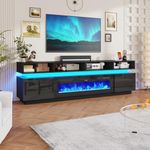 chartustriable Fireplace TV Stand f