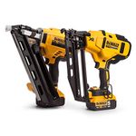 DEWALT DCK264P2-18V-XR Cordless Li-Ion Brushless Nailer Twin Pack in Tough System Box - Yellow/Black