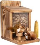 Squirrel Feeder, Wood Squirrel Feed