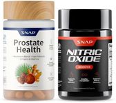 Snap Supplements Prostate Health Support Supplement Bundle with Nitric Oxide Booster – 90 Capsules & 60 Capsules
