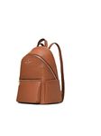 Kate Spade New York Leila Dome Backpack Pebbled Leather Medium (Ginger Brown), Gingerbread, Modern, Minimalist, Or Classic