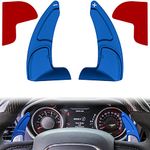 Steering Wheel Shift Paddle Extended Shifter Trim Cover for Dodge Challenger Charger Durango RT & Scat Pack 2015-2020, For Jeep Grand Cherokee 2014-2020 Interior Decoration Accessories (Blue)