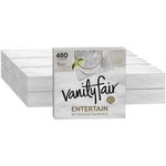 Vanity Fair Impressions Beverage Napkins, 480 Count Paper Napkins (12 Packs of 40 Napkins)