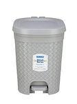 Kolorr Stitch Pedal Waste Bin Modern Design Trash Can Plastic Dustbin - 15L (Daiso Grey)