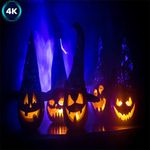 Spooky Halloween Ambience Sounds Screensaver 4K