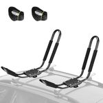 Kayak Roof Rack J-Bar, Universal Car Roof Racks for Kayak, Canoe, Surfboard, Snowboard, Kayak Carrier Storage Stand, Roof Rack Kayak Carrier for SUV, Car and Truck (1 Pair)