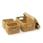 BIENKA Seagrass Storage Baskets wit