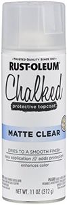 Rust-Oleum Matte Clear Chalked All-in-One Ultra Matte Spray Paint | One Coat Coverage | No Primer, Sanding, Or Topcoat Needed | Easy Spray Application | Made in USA | 12 OZ