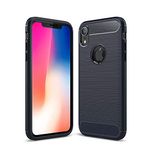 Cruzerlite Case for iPhone XR, Carbon Fiber Shock Absorption Slim Case for iPhone XR 6.1" (Blue)