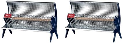 Bajaj Flashy 1000 Watts Radiant Room Heater (Steel) (Pack of 2)