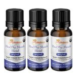 OraWellness Healthy Mouth Blend Tooth Oil, Organic Toothpaste & Mouthwash Alternative with Clove Oil Promotes Healthy Teeth & Gums, 3 Pack