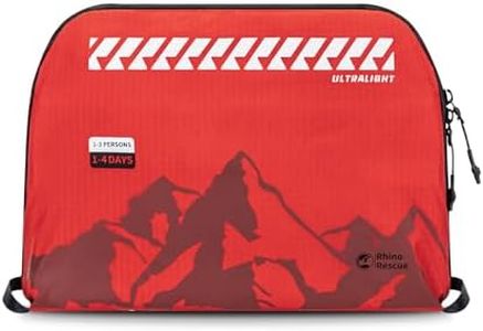 RHINO RESCUE Ultralight First Aid Kit Water-Resistent Medical Kit for Camping, Cycling, Travel, Climbing, Up to 4 Days