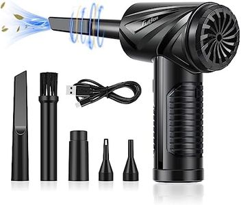 Air Duster, 91000RPM Compressed Air Duster with LED Light, Electric Air Blower for Computer Keyboard Car Cleaning 6000mAh Rechargeable Fast Charging Corldess Air Can Duster