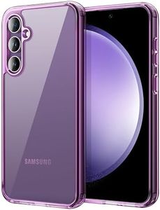 JETech Case for Samsung Galaxy S23 FE 6.4-Inch, Non-Yellowing Shockproof Bumper Protective Phone Cover, Anti-Scratch Hard PC Back (Deep Purple)