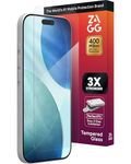 ZAGG Glass+ Screen Protector for iPhone 17-3X Stronger, Impact & Shatter Protection, Scratch & Smudge-Resistant iPhone Tempered Glass, InvisibleShield, Easy PerfectFit Install