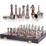 Retro Metal Chess Set for Adults an
