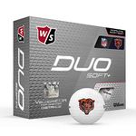 WILSON Duo Soft+ NFL Golf Balls (1 Dozen)-Chicago,White