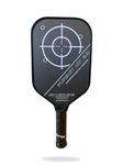 Engage Pickleball Pursuit MX 6.0 Graphite Pickleball Paddle – Rough Texture for Long Lasting Spin – Responsive Core for Control and Feel – Standard Weight (8.0-8.4 oz) - USAP Approved (Arctic White)