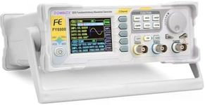 DOMINTY Function Generator AC100-240V FY6900 60MHz Double Channel DDS Function Arbitrary Waveform Signal Generator Frequency Meter 250MSa/s Sine Square/Triangle/Pulse/Sawtooth Wave/Staircase Wave