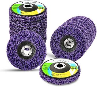 CenVen 4" Strip Discs Stripping Wheel for Angle Grinder, Poly Strip Disc Wheel Paint Stripper Rust Remover for Metal Wood, Remove Paint, Rust and Oxidation（15Pack 4" x 5/8" ）