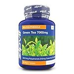 Green Tea Extract 7000mg Antioxidant, 95% Polyphenols. 90 Vegan Green Tea Tablets. 3 Months Supply.