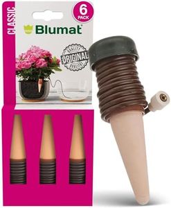 Blumat Classic Plant Watering Stakes | for Everyday Home or Vacation Use | Indoor or Outdoor Water Spikes for Plants | Automatic Drip Irrigation (6 Pack)