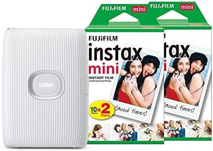 instax Fujifilm Mini Link 2 Wireless Photo Printer with 40 Shots Film Pack - Clay White