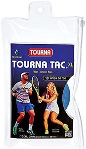 Tourna Tac 10 Pack Tacky Feel Tennis Grip, Blue , X-Large