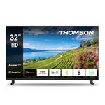 Thomson 32 Zoll (80 cm) LED HD Smart Android TV, Google Assistant, Wi-Fi, Dolby Digital, Bluetooth, Triple-Tuner (Cable/Satellite/Antenna), HDMI, CI+, A+ Panel- 32HA2S14UK