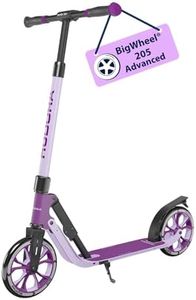 HUDORA BigWheel® 205 Advanced Scooter - Comfortable aluminium scooter for up to 100kg - Height-adjustable & foldable kick scooter - Kick scooter for children/teenagers & adults
