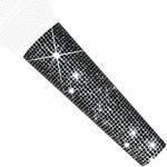 RhymKawa B58 Black Mic Handle Sleeve fit Universal Wired Microphone SM58LC, Beta 58a, Gitter Crystal Shining on Karaoke Party Tours TV Shows (Mic NOT Included)